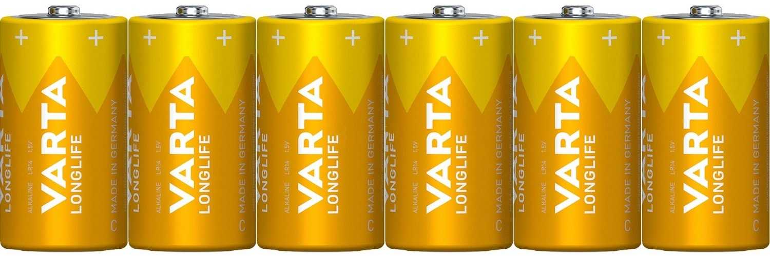 Varta Longlife (Pack of 6, C)