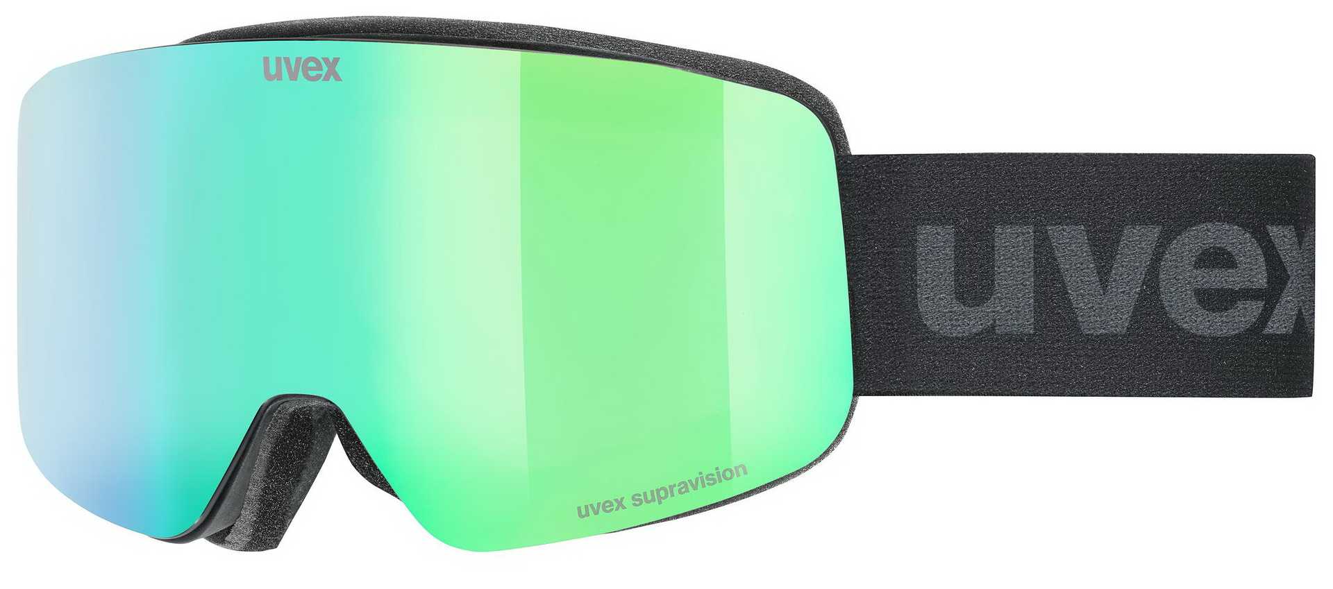 Uvex fM Black Matt/Green powder