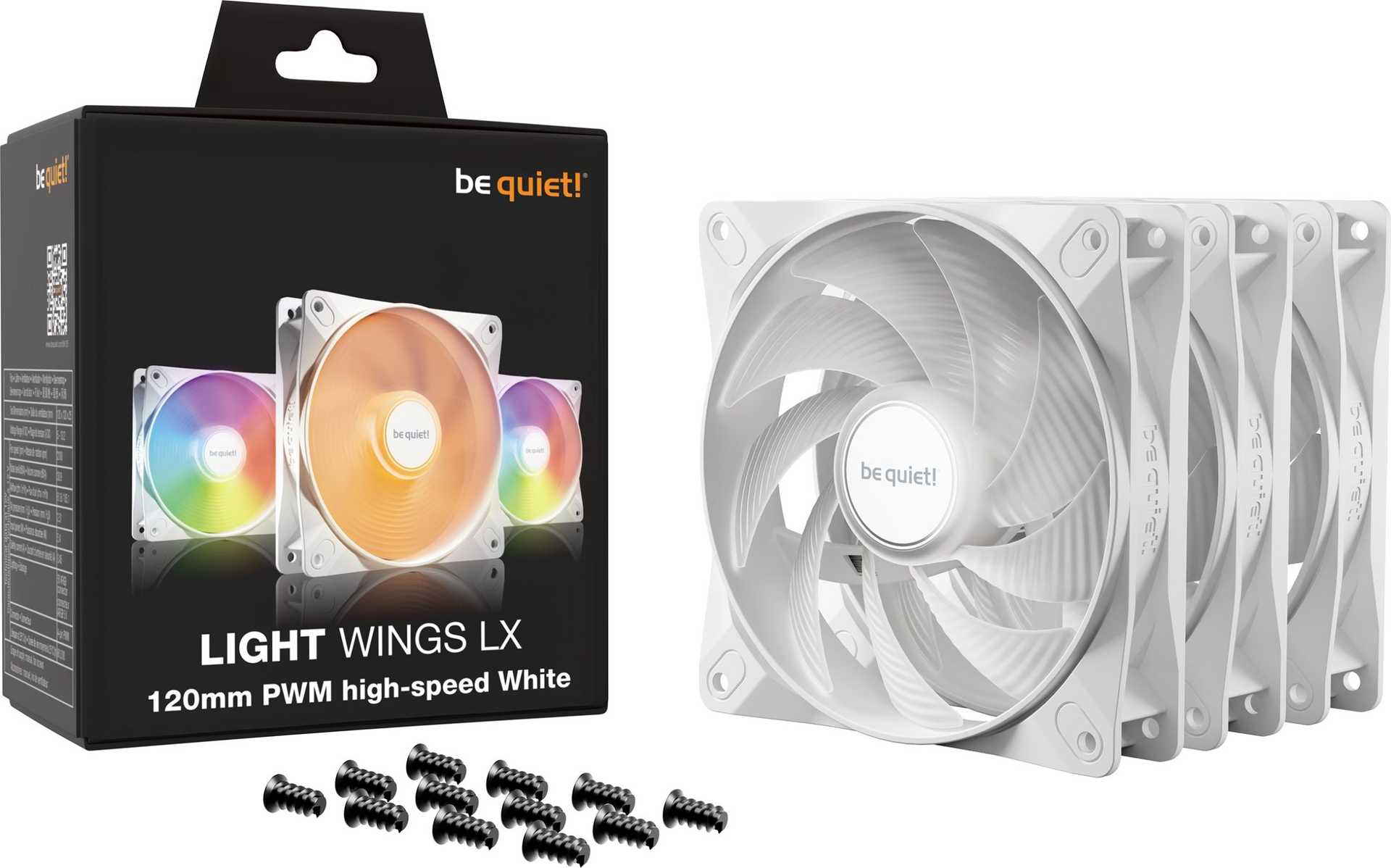 Be quiet! Light Wings LX PWM high-speed 3-pack 120mm case fan BL125