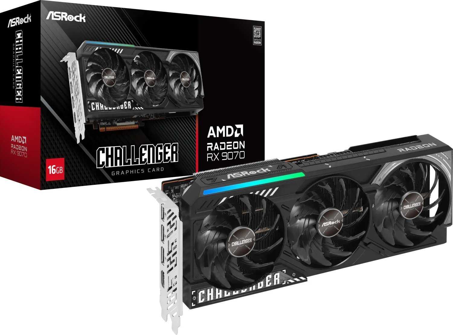 ASROCK Radeon RX 9070 Challenger 16GB GDDR6 256-bit