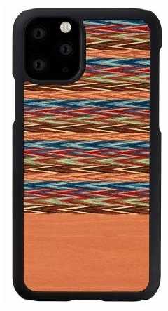 MAN AND amp;WOOD "SmartPhone Back Case iPhone 11 Pro" Brown Check Black