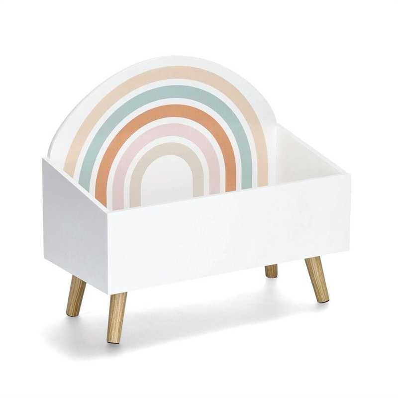 Zeller Chest, rainbow design, 58x28x52cm, multi-color