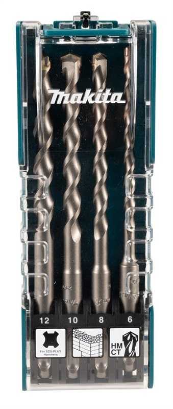 Makita _1736971 SDS-PLUS TCT DRILL BIT SET 4-PCS