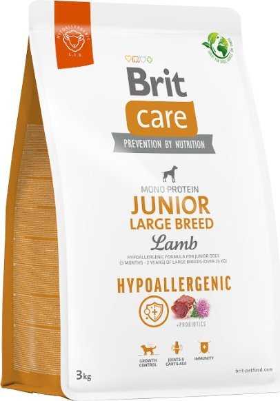 Brit Care Hypoallergenic Large Breed Lamb Junior – dry dog food – 3 kg