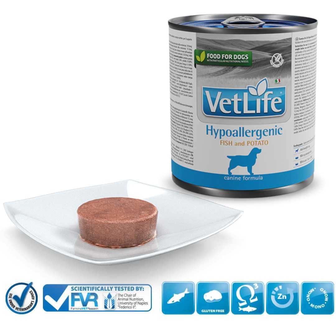 Farmina Vet Life Diet DOG Hypoallergenic Fish AND Potato 300 g