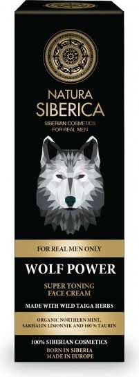 Natura Siberica Men's Toning Face Cream, Strength of Wolf, 50 ml