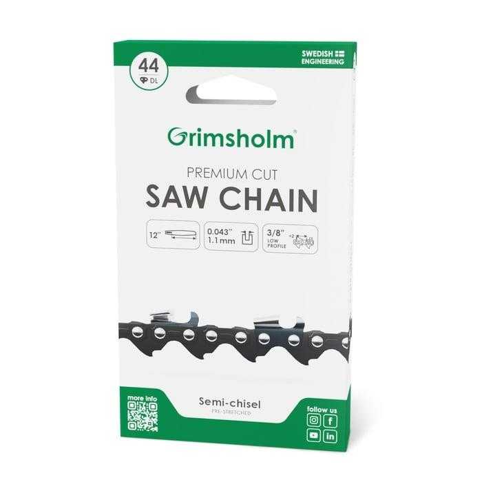 GRIMSHOLM SAW CHAIN PREMIUM 44 DL 3/8 .043/1.1MM