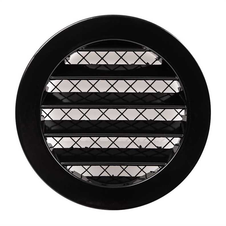Europlast 100mm black aluminum alloy grille