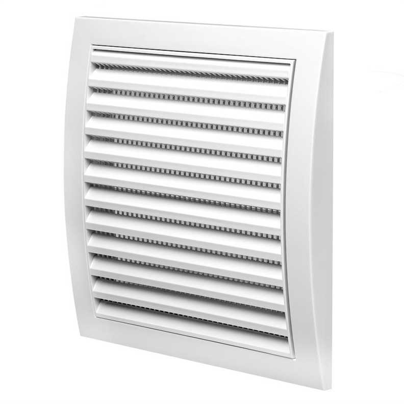 Europlast ADJUSTABLE PLASTIC GRILLE, 190X190, WHITE
