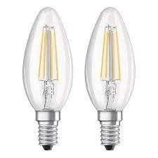 Osram LED BULB B40 4W E14 827 470LM FIL 2PCS