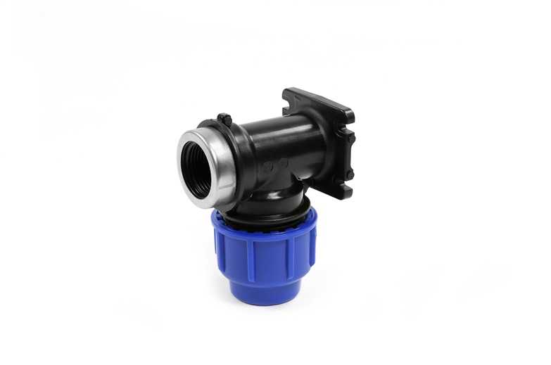 PERLA WALL PLATE ELBOW 20X1/2 BLUE