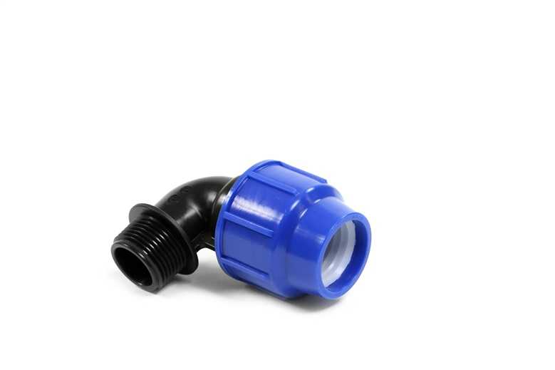 PERLA Male elbow Ø25X1, blue