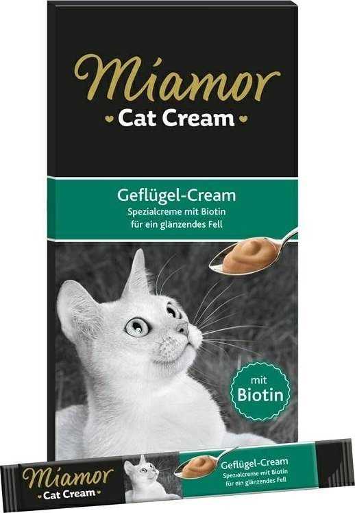 Miamor Cat Cream Poultry – cat treats – 6 x 15g