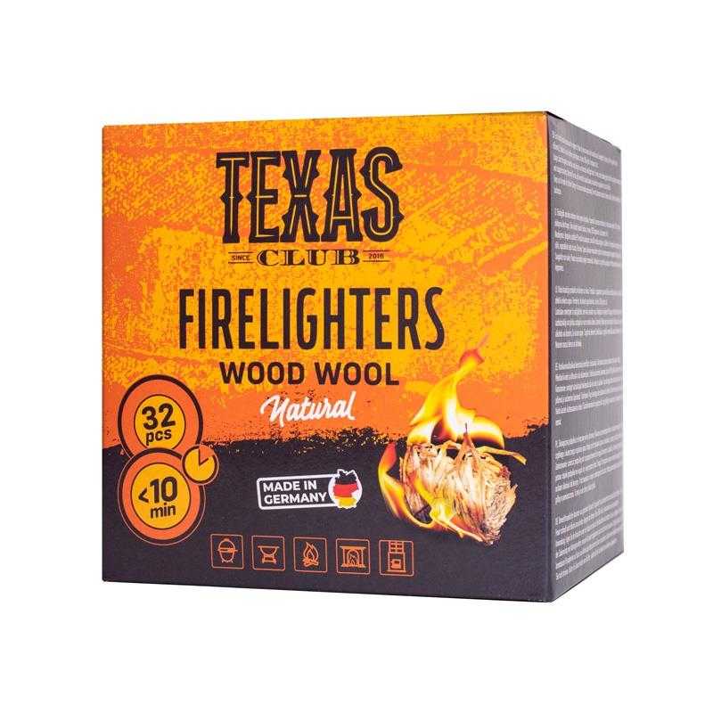 TEXAS_CLUB FIRE STARTERS ECO WOOD WOOL TEXAS CLUB