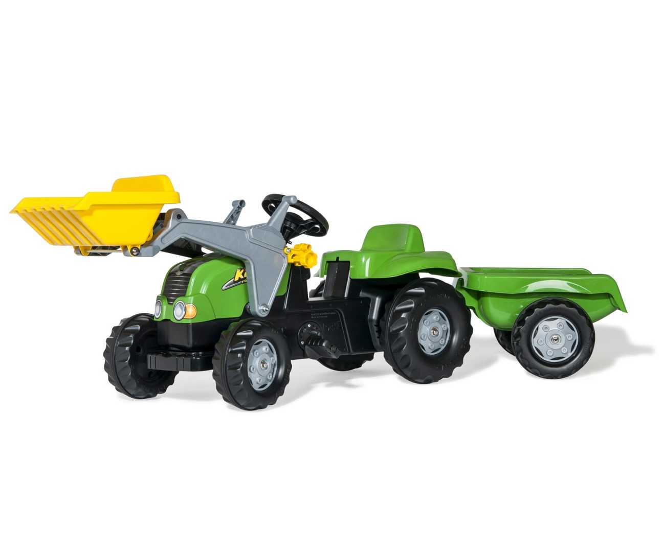 Rolly Toys Green Rolly tractor with bucket and trailer 023134 (5023134)