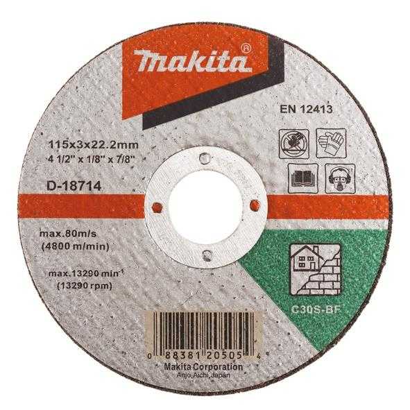 Makita 115X3 C30S STONE CUTTING DISC