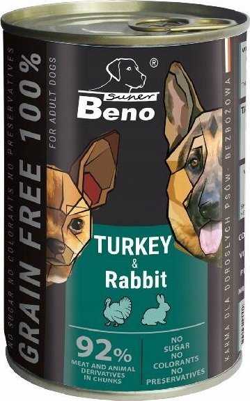 CERTECH SUPER BENO Turkey and rabbit - wet dog food - 415g