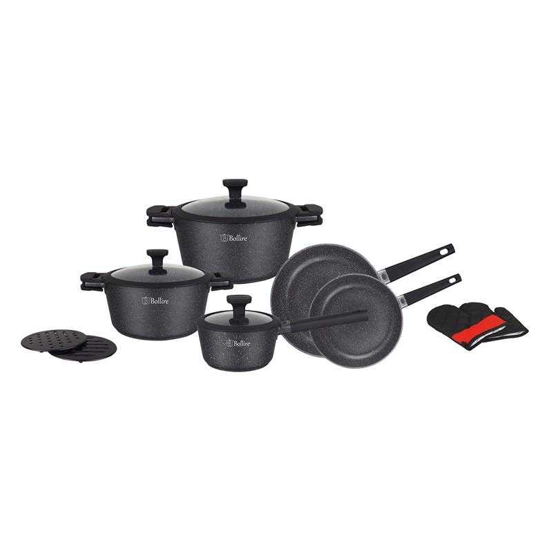 BOLLIRE NON-STICK COOKWARE SET 12-PIECE BR-1320