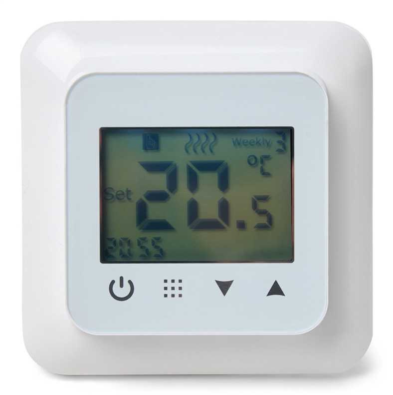 HEATCOM THERMOSTAT HC60 ADAPTIVE WHITE FLOOR HEATING
