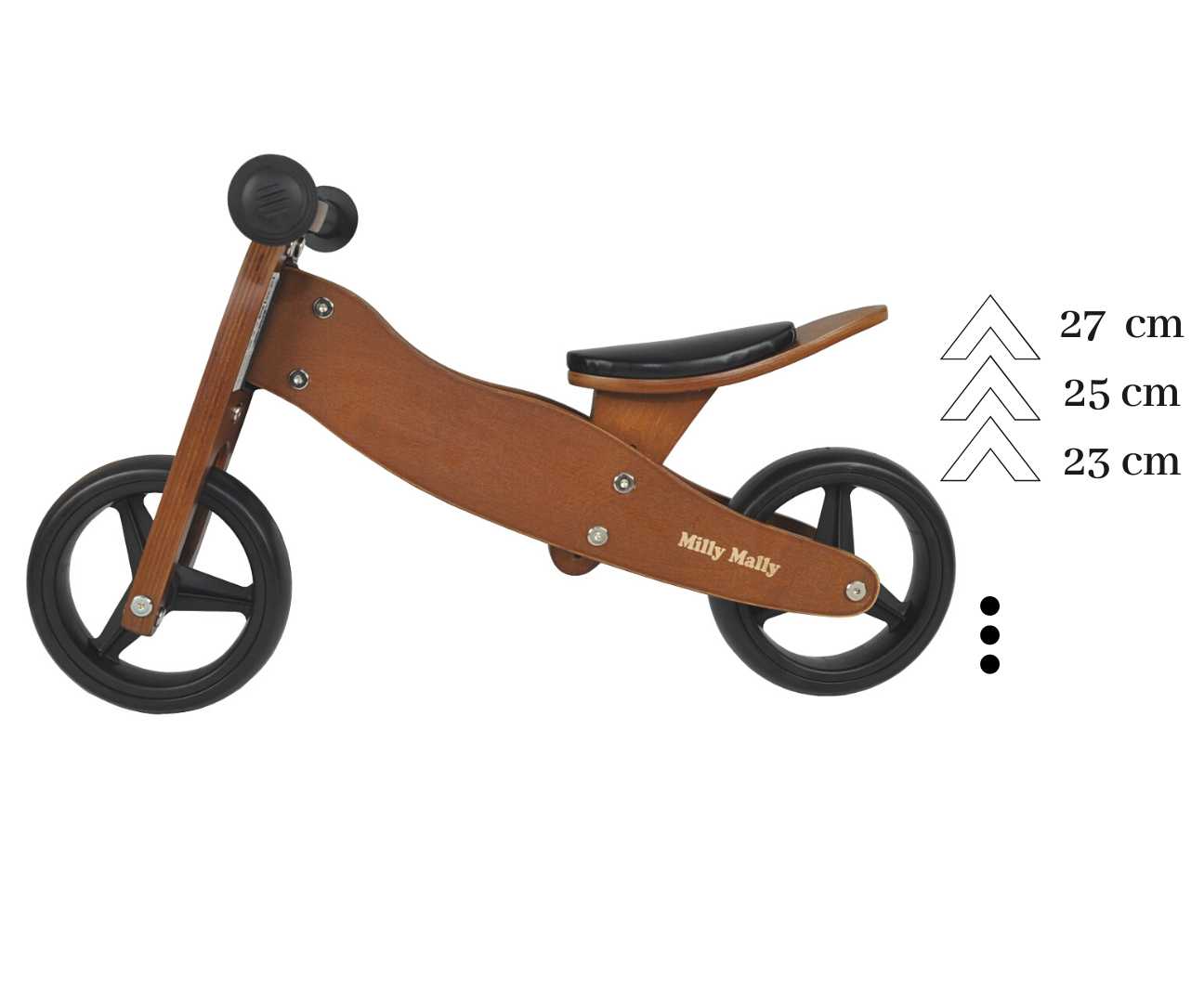 Milly Mally 2-in-1 Rider Look Dark Natural