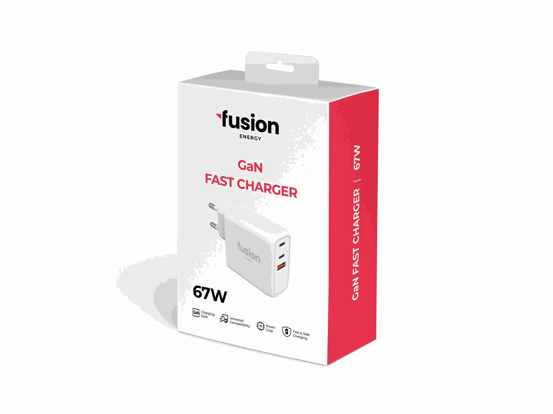 Fusion Accessories Fusion Energy charger 2 x USB-C | USB-A | 67W | 3A white (safety)