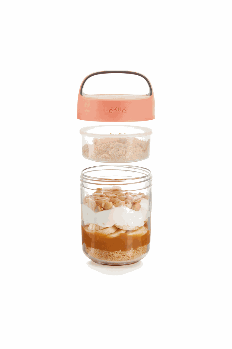 Lékué Jar To Go, 400 ml Coral