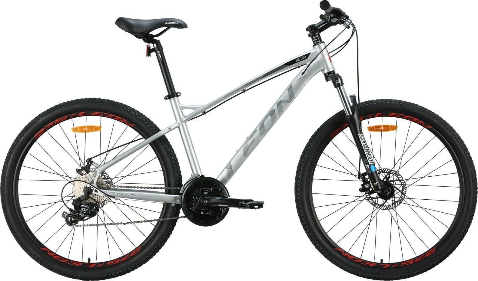 Leon 27.5" XC 100 DD 16.5" Grey/Black/Red 2024