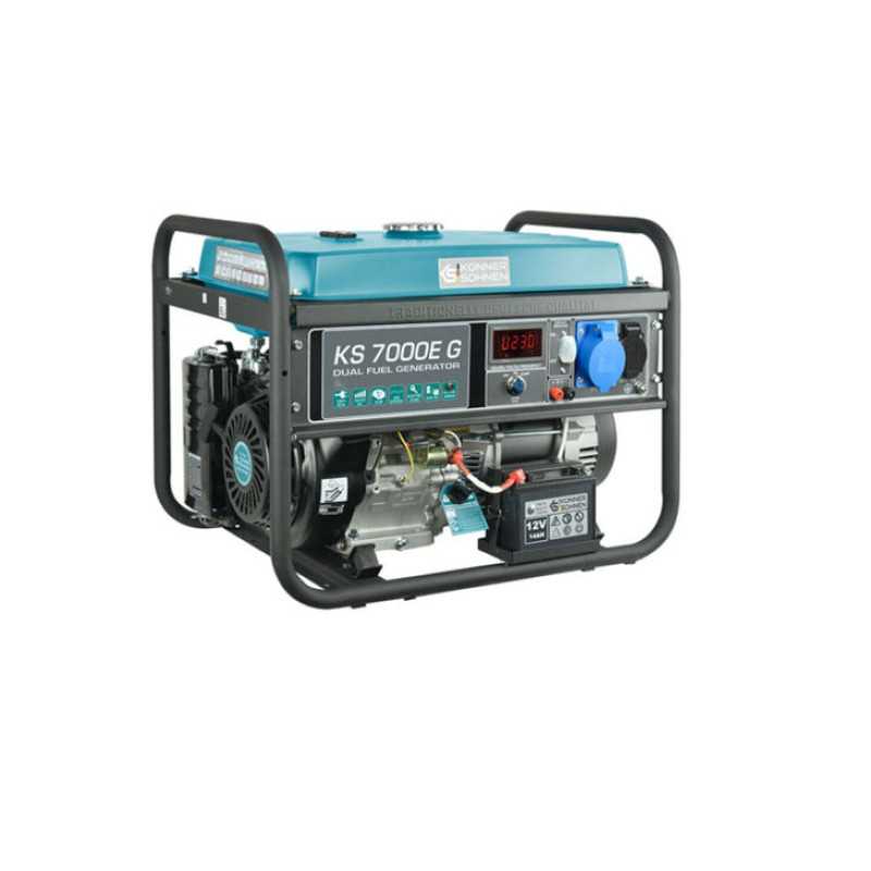 Könner AND amp; Söhnen Gasoline/gas generators 5500W, KS 7000E G