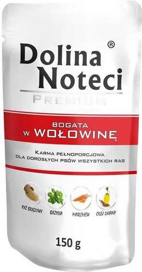 DOLINA NOTECI Premium beef-rich wet dog food – 150g