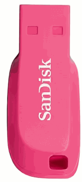 SANDISK 16GB Cruzer Blade USB 2.0, electric pink