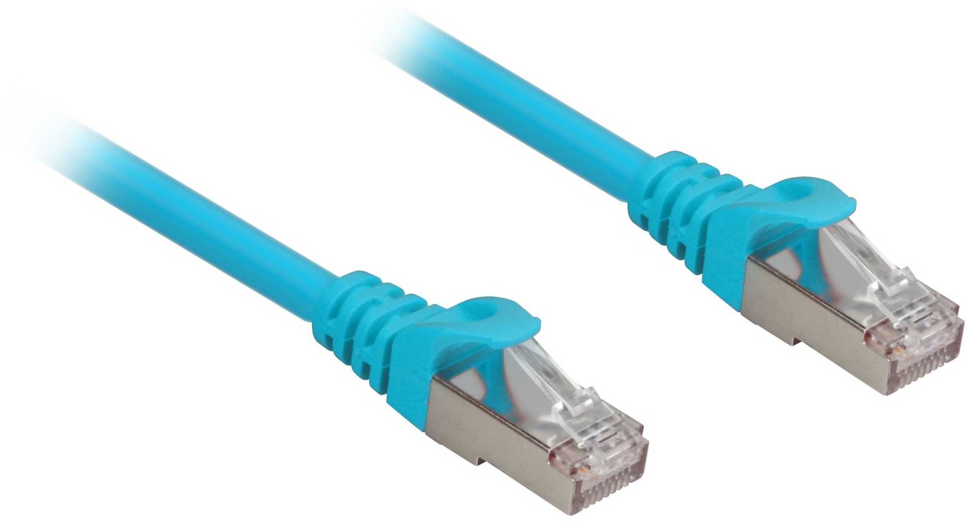 Sharkoon Network cable RJ45 CAT.6a SFTP LSOH 1.5 m Blue
