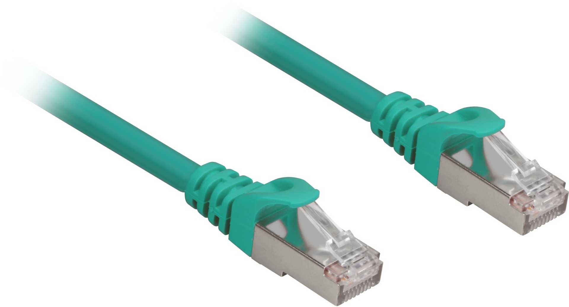 Sharkoon Network cable RJ45 CAT6a SFTP LSOH 10 m Green
