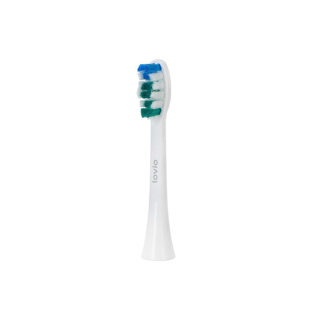 Lovio LVTB124WH-HS SonicProtect PRO Toothbrush Heads, Soft, White