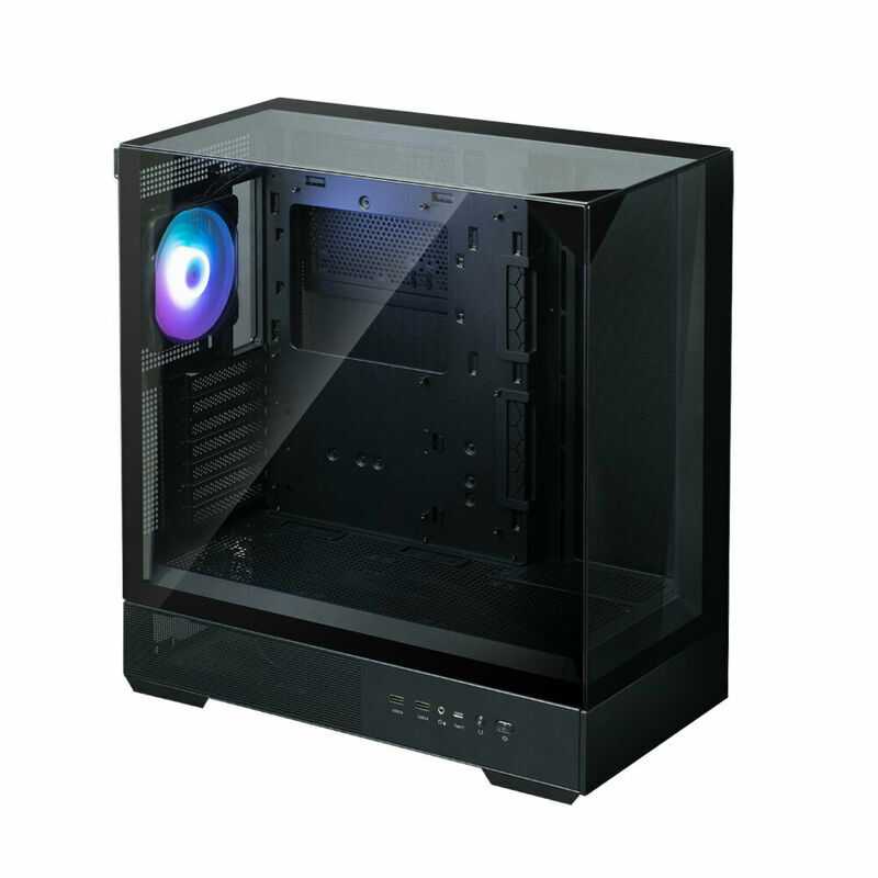 ZALMAN P40 Prism black, ARGB Fan x 1, Mid-Tower Tempered Glass