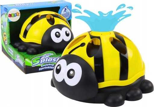 LEAN Toys Garden sprinkler, ladybug, water fountain, yellow