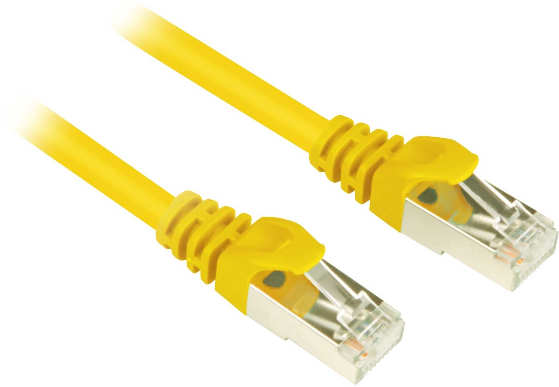 Sharkoon Network cable RJ45 CAT6 SFTP 1.5 m Yellow
