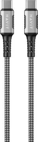 HAVIT CB6297 Magnetic USB Type C to USB Type C, 1 meter, Black