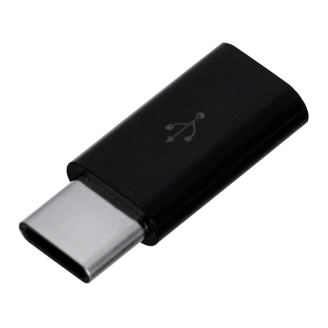 Savio Adapter Micro USB - USB Type-C Black AK-31/B
