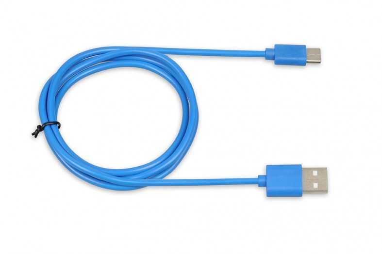 iBOX USB-A to USB-C cable, 2A, blue, 1 meter