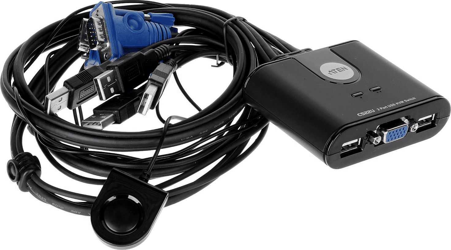 ATEN CS22U-A7 2-Port USB VGA KVM Switch