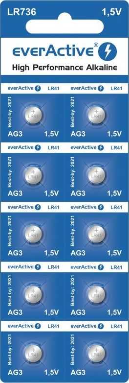 Everactive 10x G3 LR736 LR41 1.5V