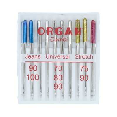 Organ 10 pieces (Jeans No. 90/100; Universal No. 70/80/90; Stretch No. 75/90) 53001106