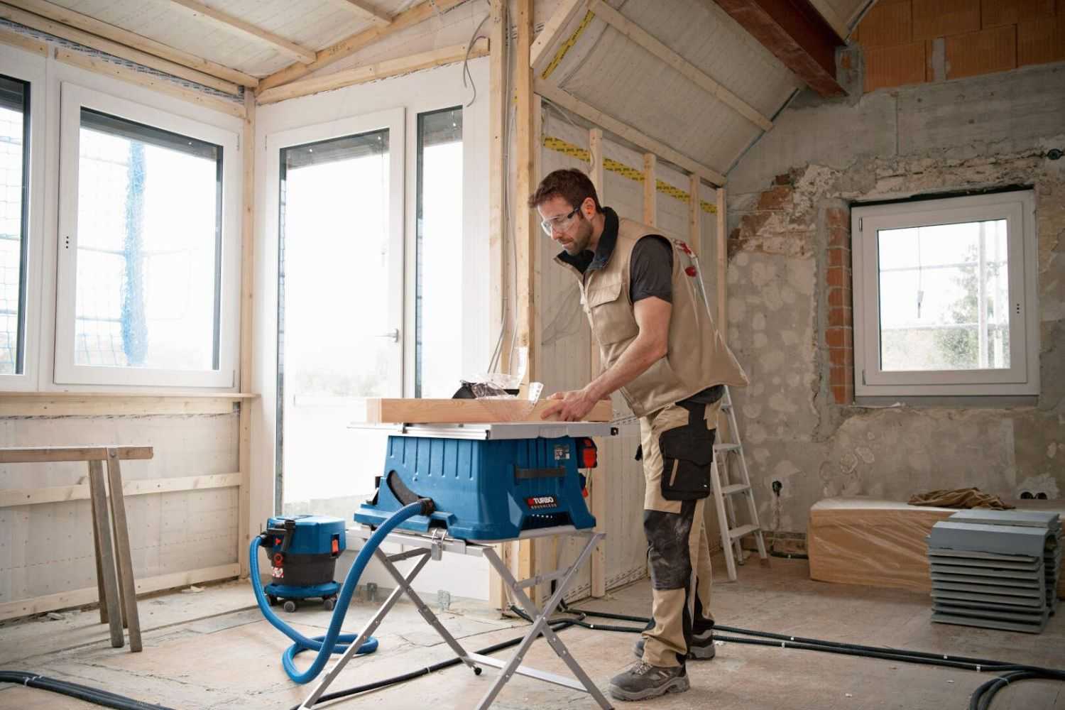 Bosch Powertools PRO Akku-Tischkreissäge BITURBO GTS