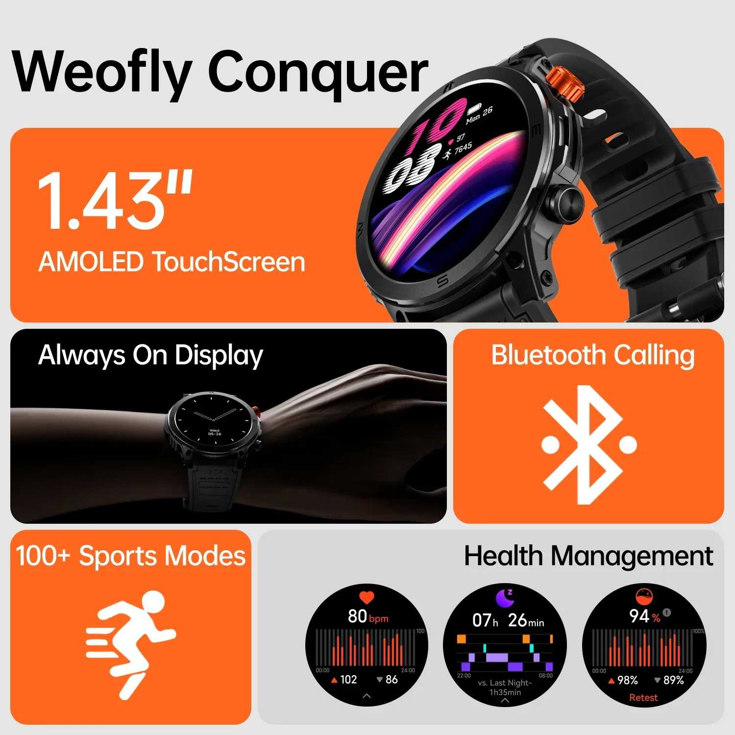 Weofly Conquer Orange/Black