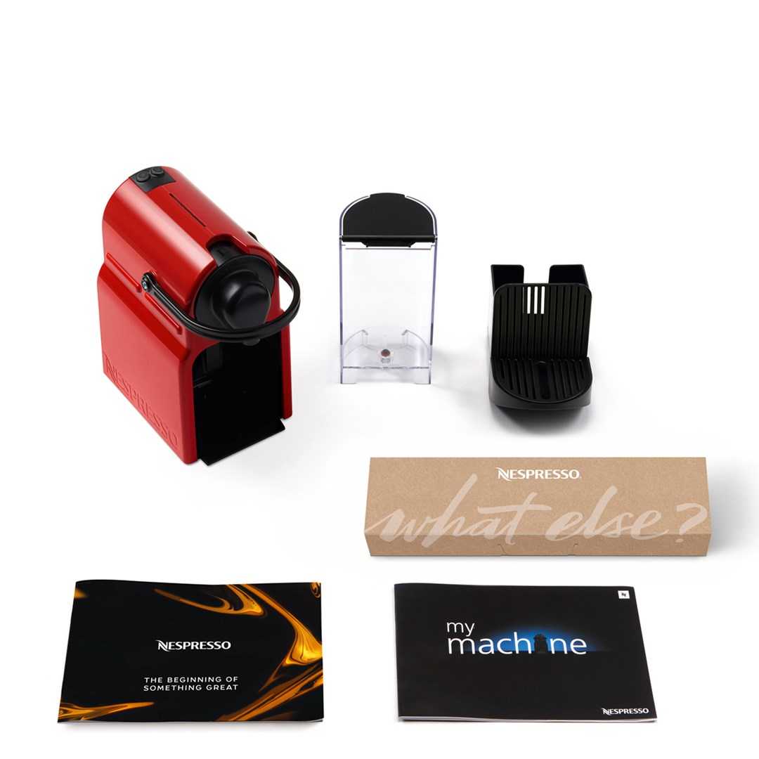 KRUPS Nespresso Inissia red capsule machine