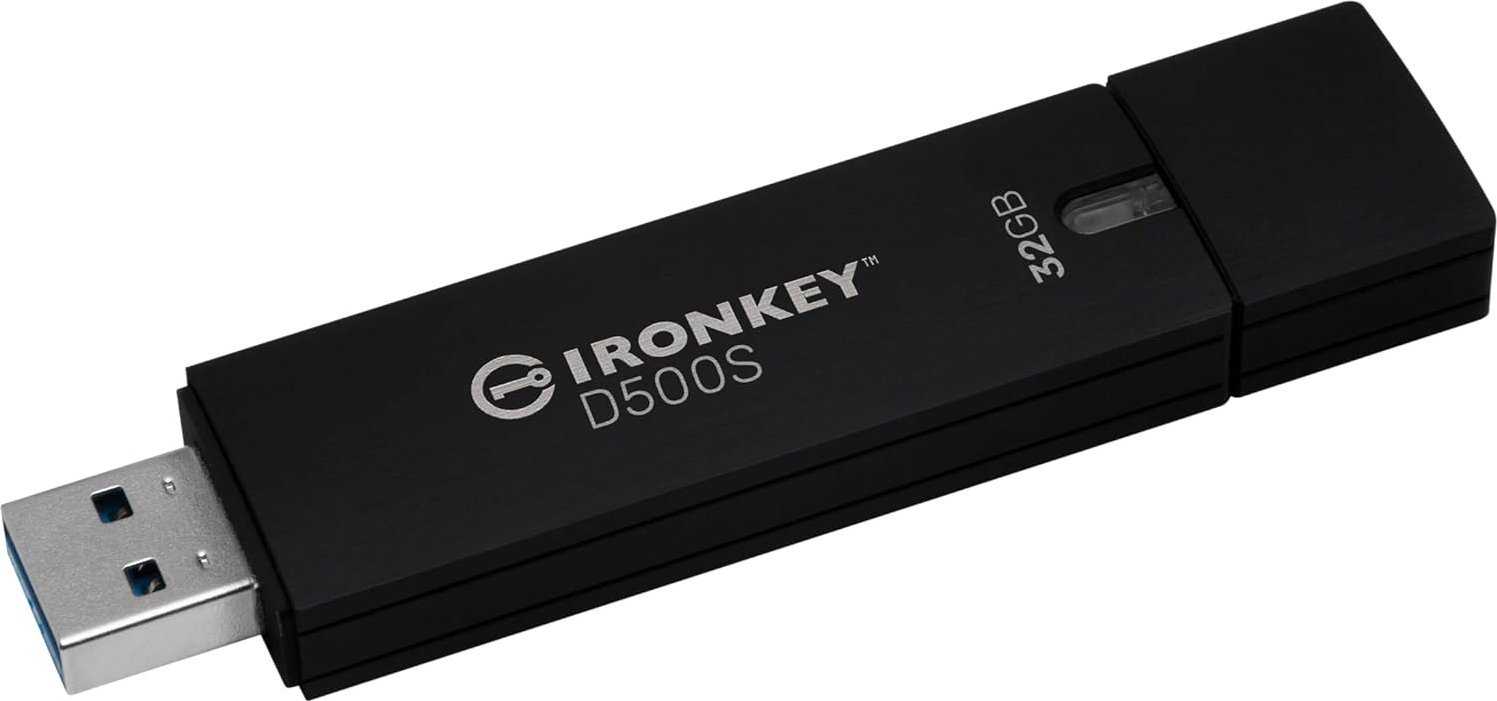 KINGSTON 32GB IronKey D500S USB 3.2 Black