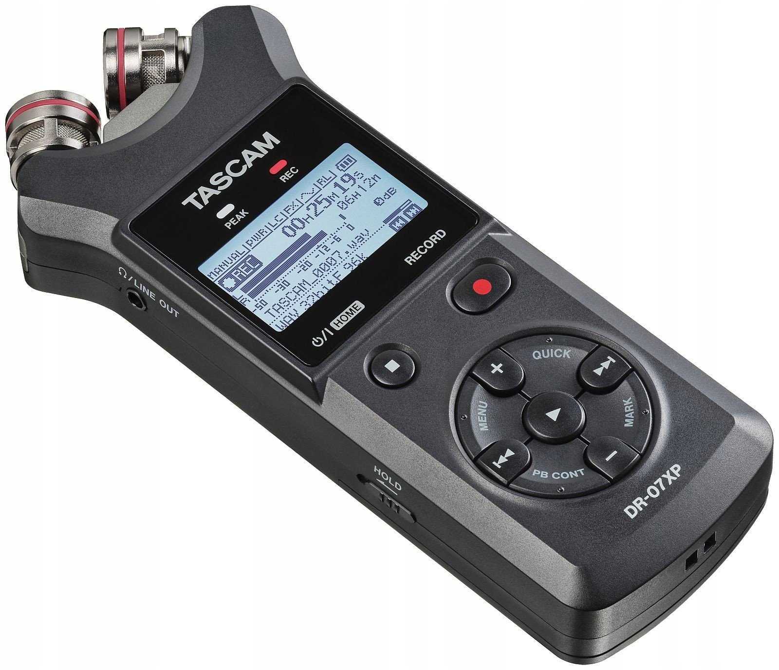 Tascam DR-07XP – Portable digital recorder with USB interface