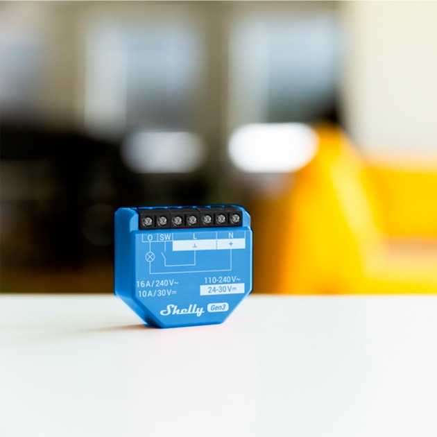 Shelly 1PM Gen3 Flush-Mount Relay, max