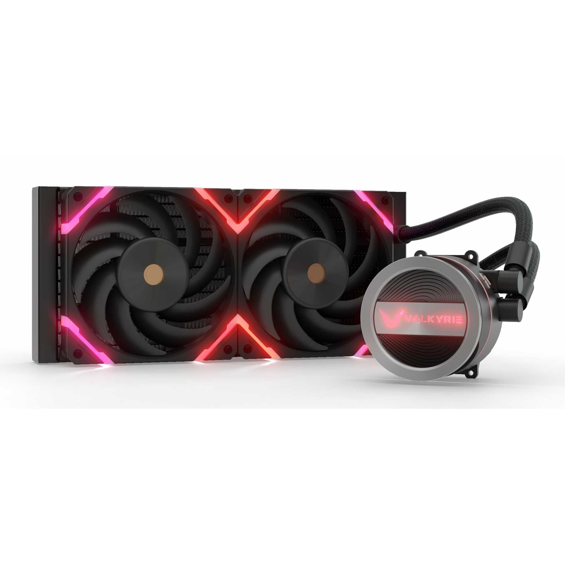 VALKYRIE Dragonfang 240 120mm ARGB Liquid Cooler VK-AIODR240B black