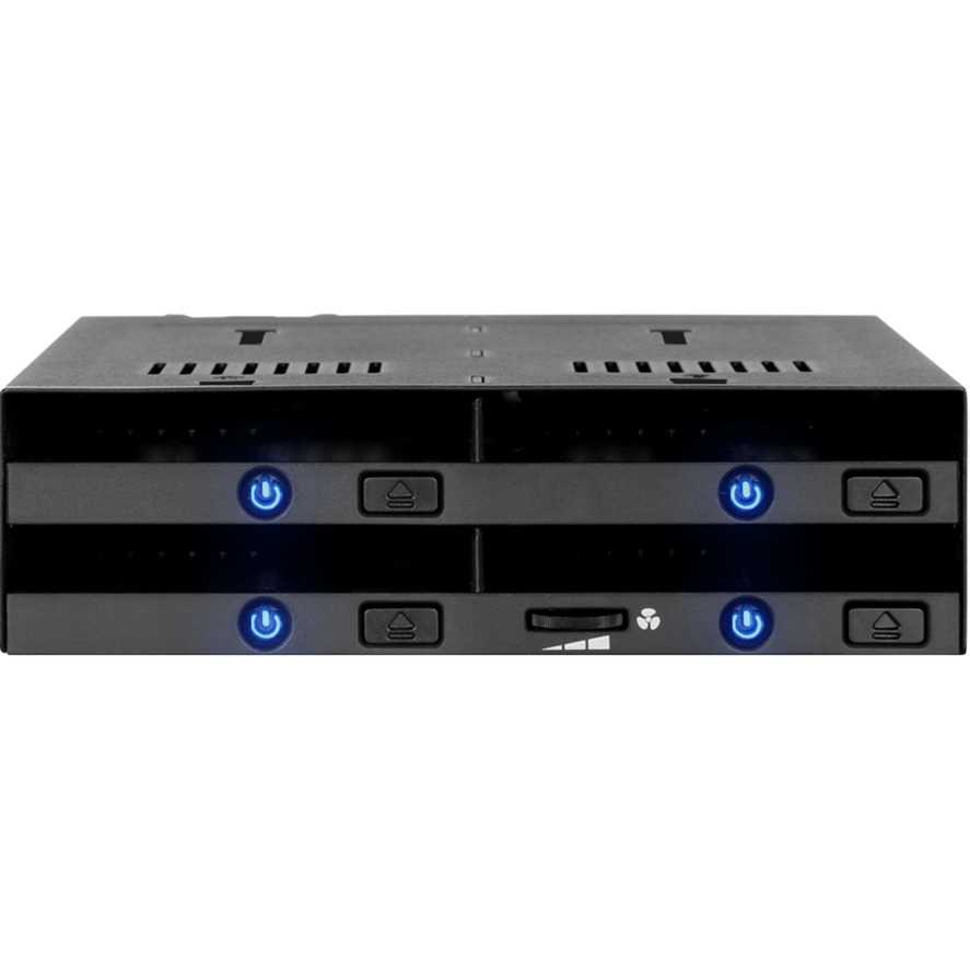 Icy Dock flexiDOCK 4x5.25" SAS/SATA MB014SP-B R1 black